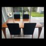 Bo Concept table and four chairs Image 3