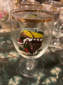 Vintage Irish glasses free postage