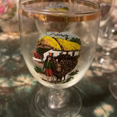 Vintage Irish glasses free postage