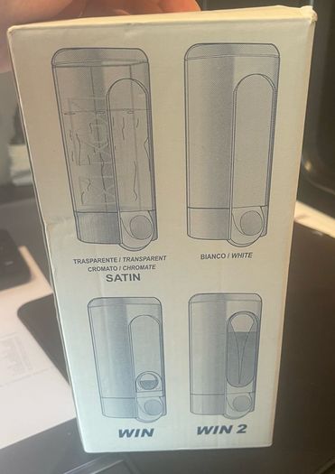 0.8L Soap Dispenser White & Transparent