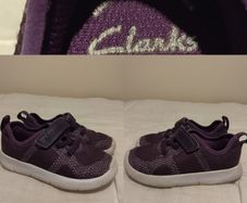 Clarks Purple Trainers