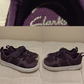 Clarks Purple Trainers