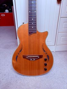 Semi acoustic electric guitar