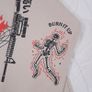 GRMY Beige Graphic Print Sudadera Capucha Grimey Back At You Streetwear Hoodie Size S Image 7