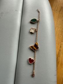Natural Stone Butterfly Bracelet