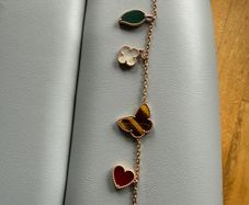 Natural Stone Butterfly Bracelet