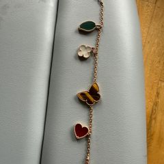 Natural Stone Butterfly Bracelet