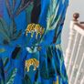 Brand new superdry blue midi dress with tiger print Image 5