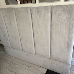 Gray Velvet double headboard