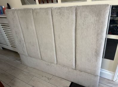 Gray Velvet double headboard