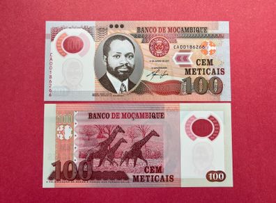 Mozambique  100 Meticais  2011 Polymer / Plastic  ) UNC