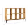 Sideboard 160x25x95 cm Solid Mango Wood Image 6
