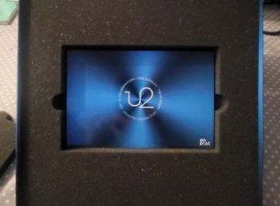 U2 RARE signed An Post stamps box