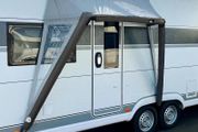 Canopy for motorhome and caravan door, awning, weather protection awning