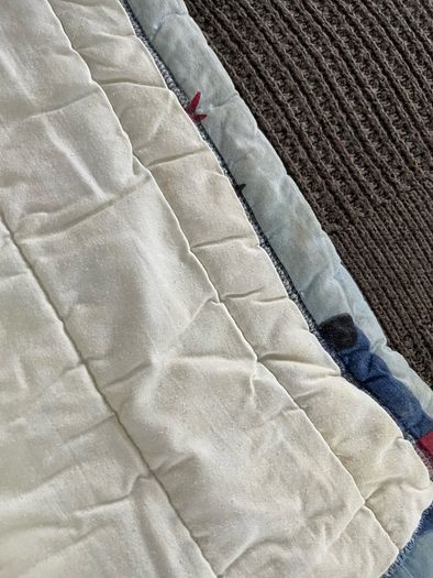 Custom made curtains and bedspread kids nursery boy