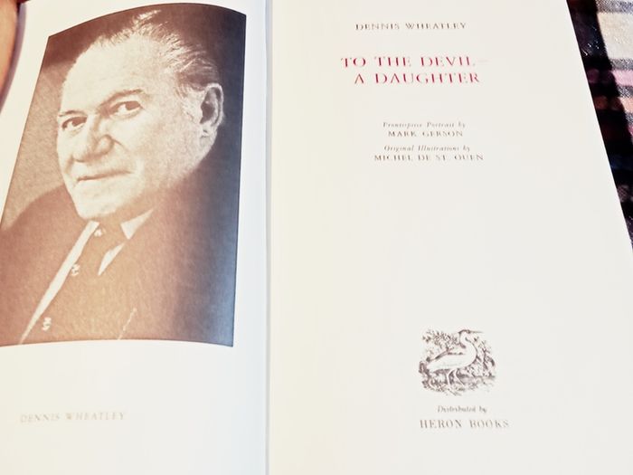 Dennis Wheatley. To The Devil A Daughter.