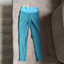 Teal Honeycomb Ruched bum leggings, size 10 Image 4
