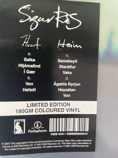 Sigur Ros - Hvarf / Heim (Limited First Press)