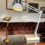 Rare Vintage Luxo Twin 2 Architects Lamp Image 3
