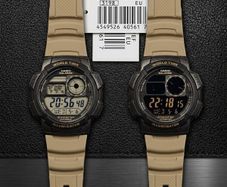 Casio AE-1000W Blackout mod