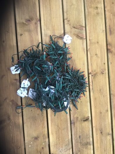 Christmas tree lights 4 sets inside lights