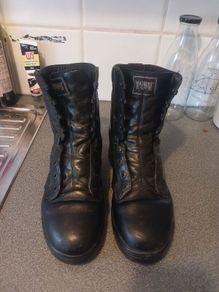 Hand Magnum Stealth Leather Patrol Boots