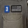 Art Class Grey Khaki Charcoal Patchwork Military Utility Jacket with Patches 8UK/36EU Image 3