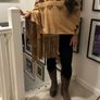 Anna Trzebinski Stunning Cashmere & Suede Wrap Image 2