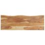 Peg with Live Edge 100x35x22 cm Solid Acacia Wood Image 4
