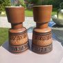 Pair of Kernat Ltd Israel vases, rare, no damage, D18 Image 3