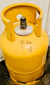 Empty BBQ gas cylinder