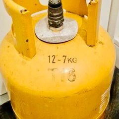 Empty BBQ gas cylinder