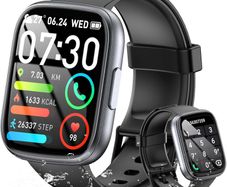 Smart Watch for Men Women Answer/Make Call, 1.95" HD Screen Fitness Watch with Heart Rate/Sleep/Stress Monitor, New Smartwatch with 110+ Sport Modes, IP68 Waterproof Activity Tracker for Android iOS