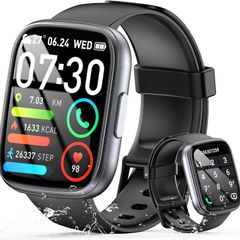 Smart Watch for Men Women Answer/Make Call, 1.95" HD Screen Fitness Watch with Heart Rate/Sleep/Stress Monitor, New Smartwatch with 110+ Sport Modes, IP68 Waterproof Activity Tracker for Android iOS