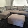 4 Seater Couch with Footstool Image 4