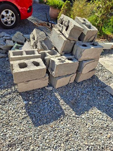used cavity blocks and rubble