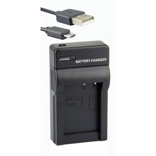 NB-7L USB Charger for Canon Battery Portable Travel Charger with LED Indicator