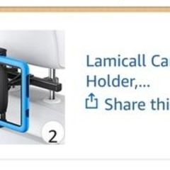Lamicall Headrest Car Phone/Tablet Holder x qty 2