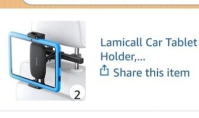 Lamicall Headrest Car Phone/Tablet Holder x qty 2
