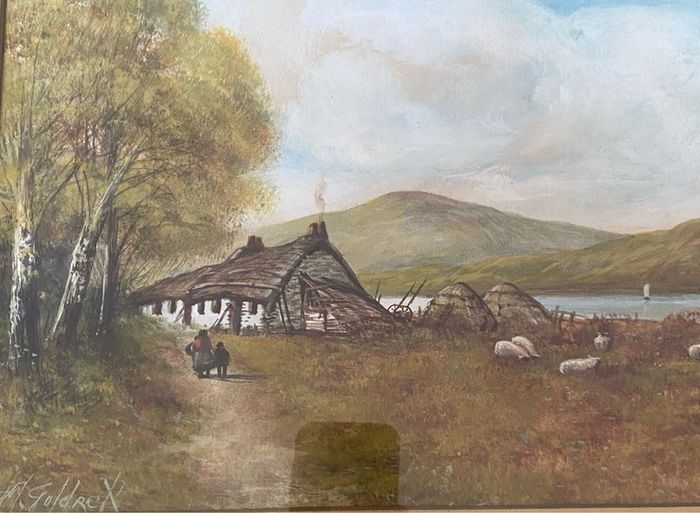 Antique Watercolour On Loch Voil 1905
