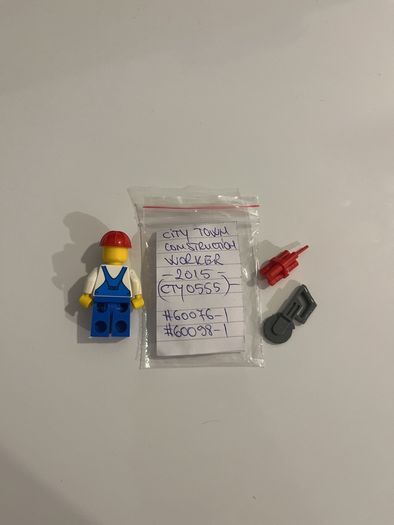 Lego City Construction Worker minifigure