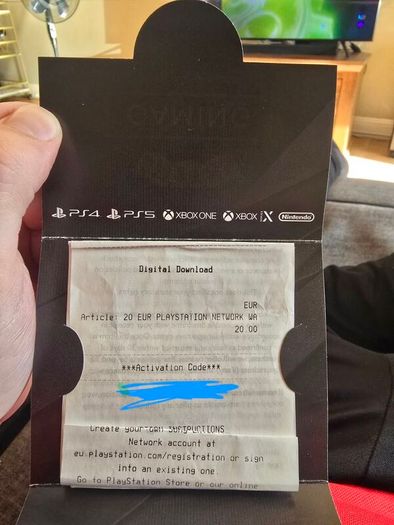 PSN voucher 20 euro