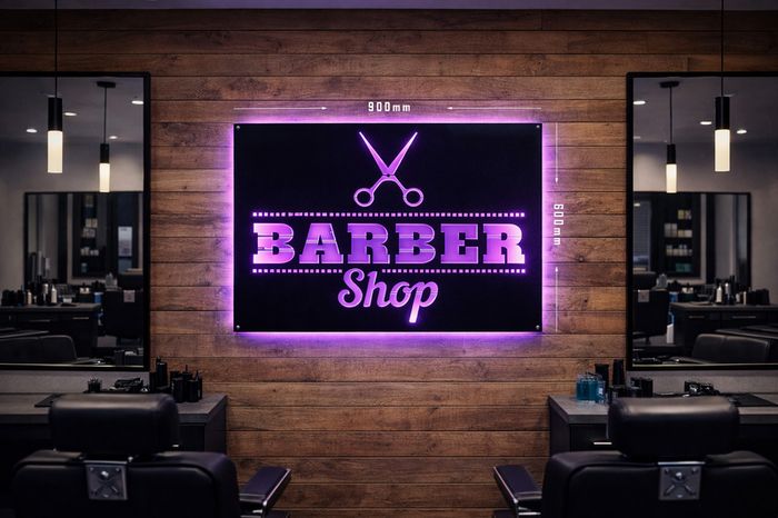Barber Shop LED Sign