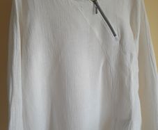 Q'neel  White Top  New 90% Linen