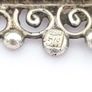 Antique Persian Hand Painted MOP Silver Brooch Image 4