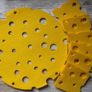 Multi Placemats and Coaster Funny Cheese Shape and Colour Image 4