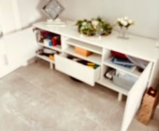 IKEA white pvc tv stand