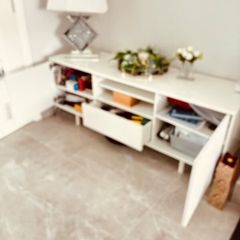 IKEA white pvc tv stand