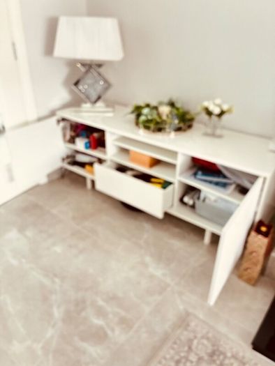 IKEA white pvc tv stand