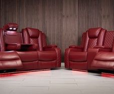 Ashbyrne Sofa cinema seats recliners with many features
